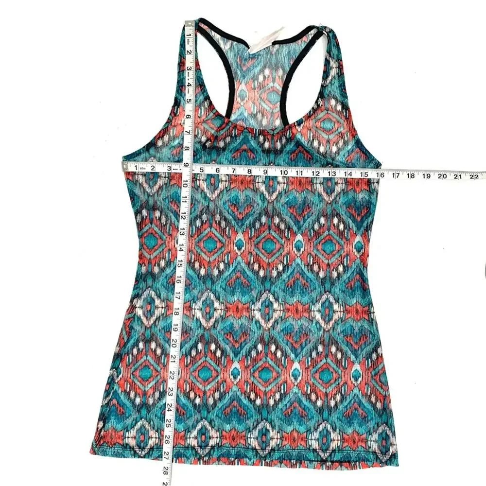 Boho Aztec Sheer Lace Racerback Top - Picture 8 of 8